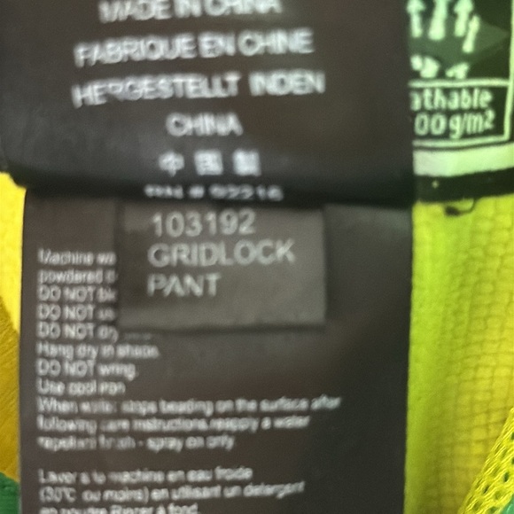 Sessions Supreme Gridlock Snowboard Pants Green/Yellow SZ M unisex bright winter - Picture 4 of 9